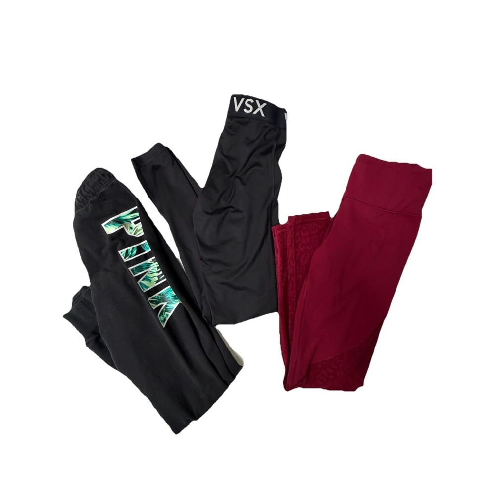 Lot of 3 Women's‎ Athletic Leggings Pants XS VSX Pink Victoria's Secret